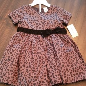 Carters Gray & Black Leopard Dress